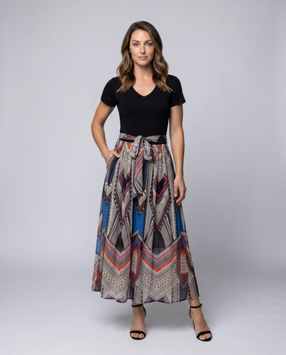 Damen Ethnische Fließender Boho-Stil Viskosemix Zweiteiler