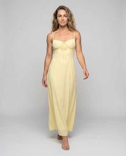 Damen Corsagen-Maxikleid Form-Mieder Spaghettiträger