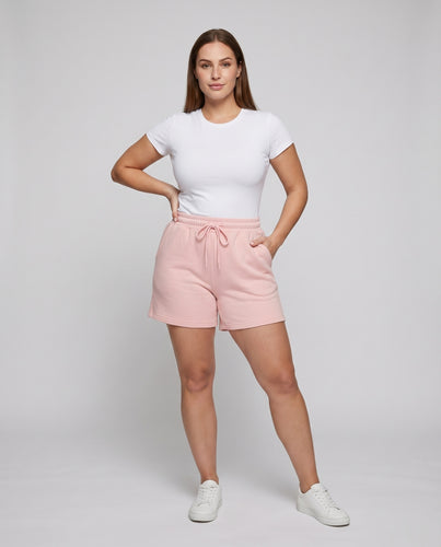 Damen Sweatshorts Elastik-Komfortbund Kordelzug Taschen