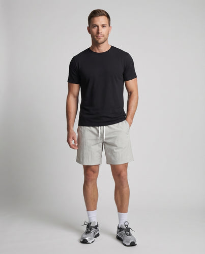Herren Baumwollshorts Elastikbund Tiefe Seitentaschen
