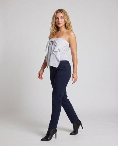 Damen Bandeau-Oberteil mit verspieltem Rüschendesign