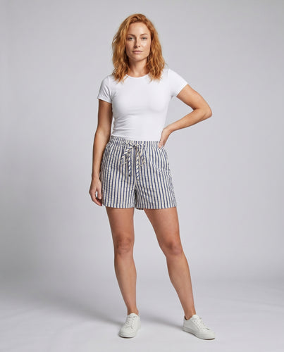 Damen lässige Kurzshorts mit hohem Bund und praktischen Seitentaschen