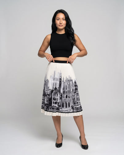 Damen modisches Crop-Top und geschichteten Maxirock Set