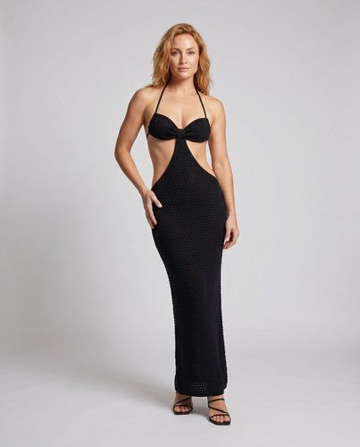 Damen Maxi-Badeanzug mit femininem Cut-Out und elegantem Trägersystem R&B
