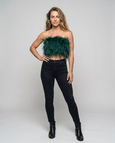 Damen Plüsch-Oberteil mit romantischem Design R&B