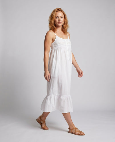 Damen elegantes Nachthemd mit Spitzen- und Rüschendetails