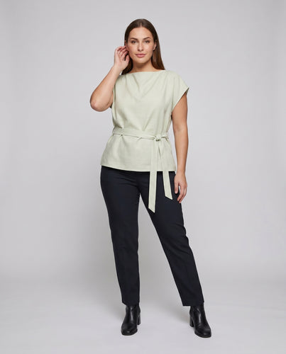 Damen elegantes und modisches Blusentop mit bindbarem Kragen