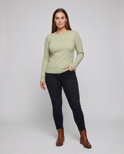 Damen modernes Langarmshirt mit lässigem Schnitt