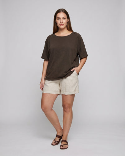 Damen Oversized T-Shirt mit weitem Schnitt und weichem Griff