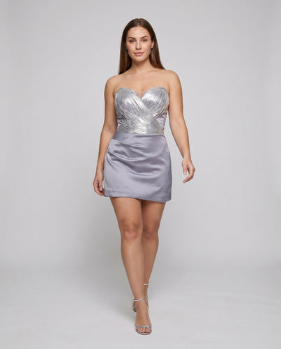 Damen Abendkleid mit funkelndem Glitzerbesatz und figurfreundlichem Schnitt R&B