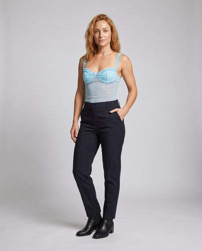 Damen Elegantes Top mit raffinierter Rüschendetail R&B