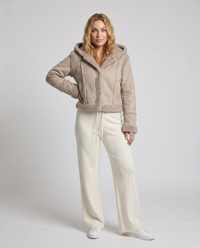 Damen Elegante und weit geschnittene Palazzohose R&B