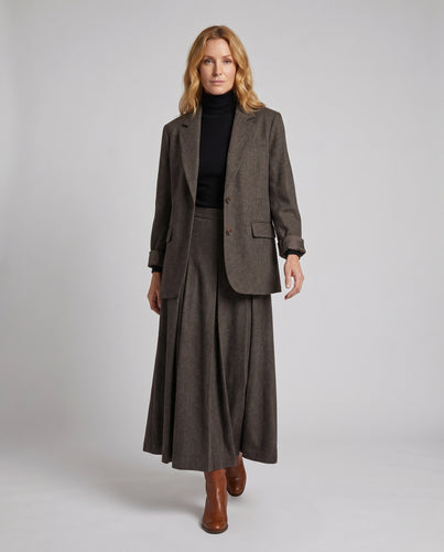 Damen Elegantes Blazer- und Rockensemble R&B