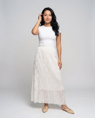 Damen Maxirock mit strukturiertem Material von R&B