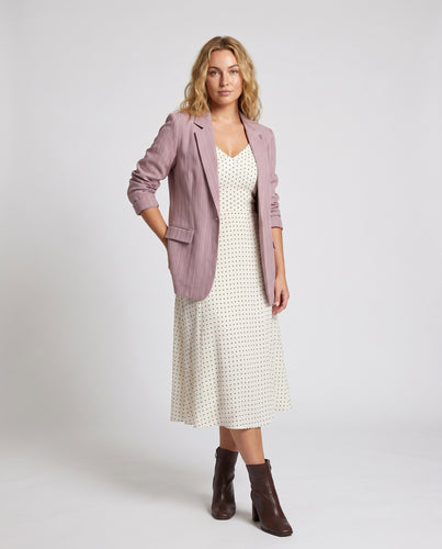 Damen Eleganter lässiger Blazer mit strukturiertem Design R&B