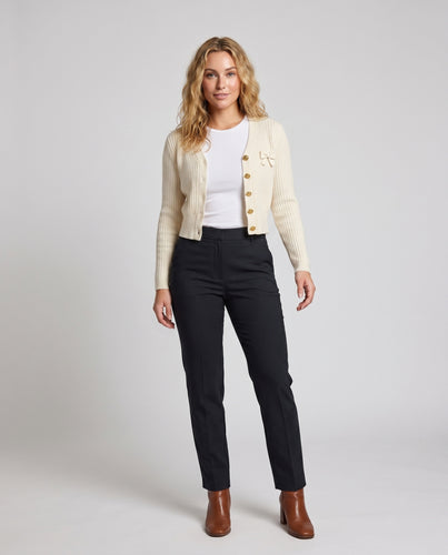 Damen Feiner Strickcardigan mit eleganten Knopfdetails R&B