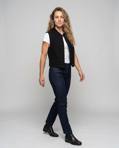 Damen Modische Kurzjacke mit dekorativen Knopfdetails und trendigem Schnitt R&B