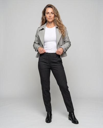 Damen Modische Kurzjacke mit doppelreihigem Knopfverschluss und trendigem Schnitt R&B