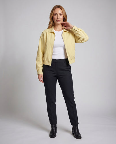 Damen Trendy Bomberjacke mit lässigem Schnitt und elastischen Bündchen R&B