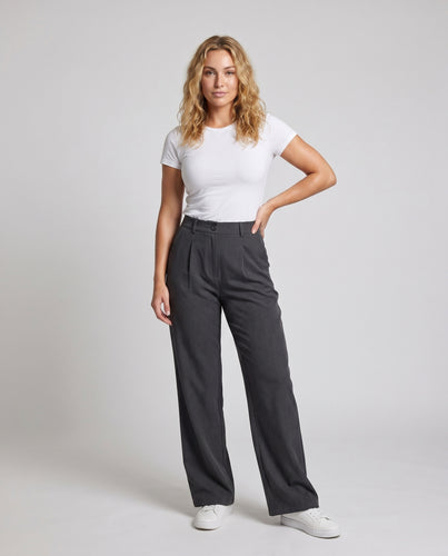 Damen Cropped Pullover mit langen Ärmeln und Rippstrick R&B