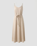 Damen Abendkleid mit elegantem V-Ausschnitt und fließendem Schnitt