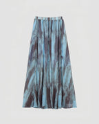 Damen Eleganter, fließender Maxirock mit charmantem Batikmuster