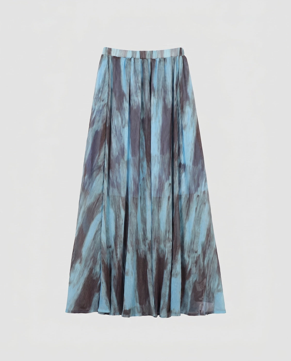 Damen Eleganter, fließender Maxirock mit charmantem Batikmuster