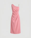 Damen elegantes Etuikleid mit Trägerdetails