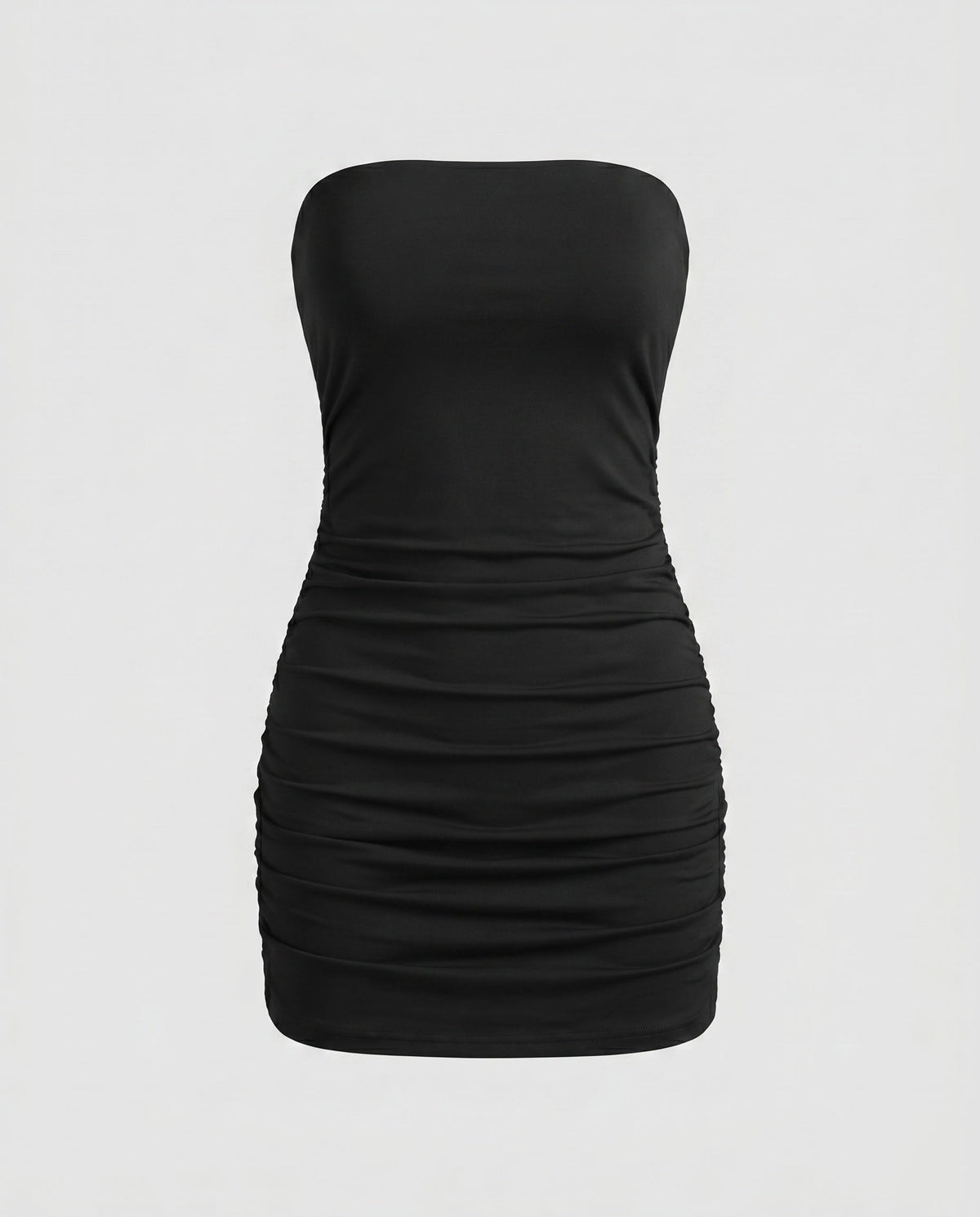 Damen Elegantes Rüschensommerkleid mit schulterfreiem Design