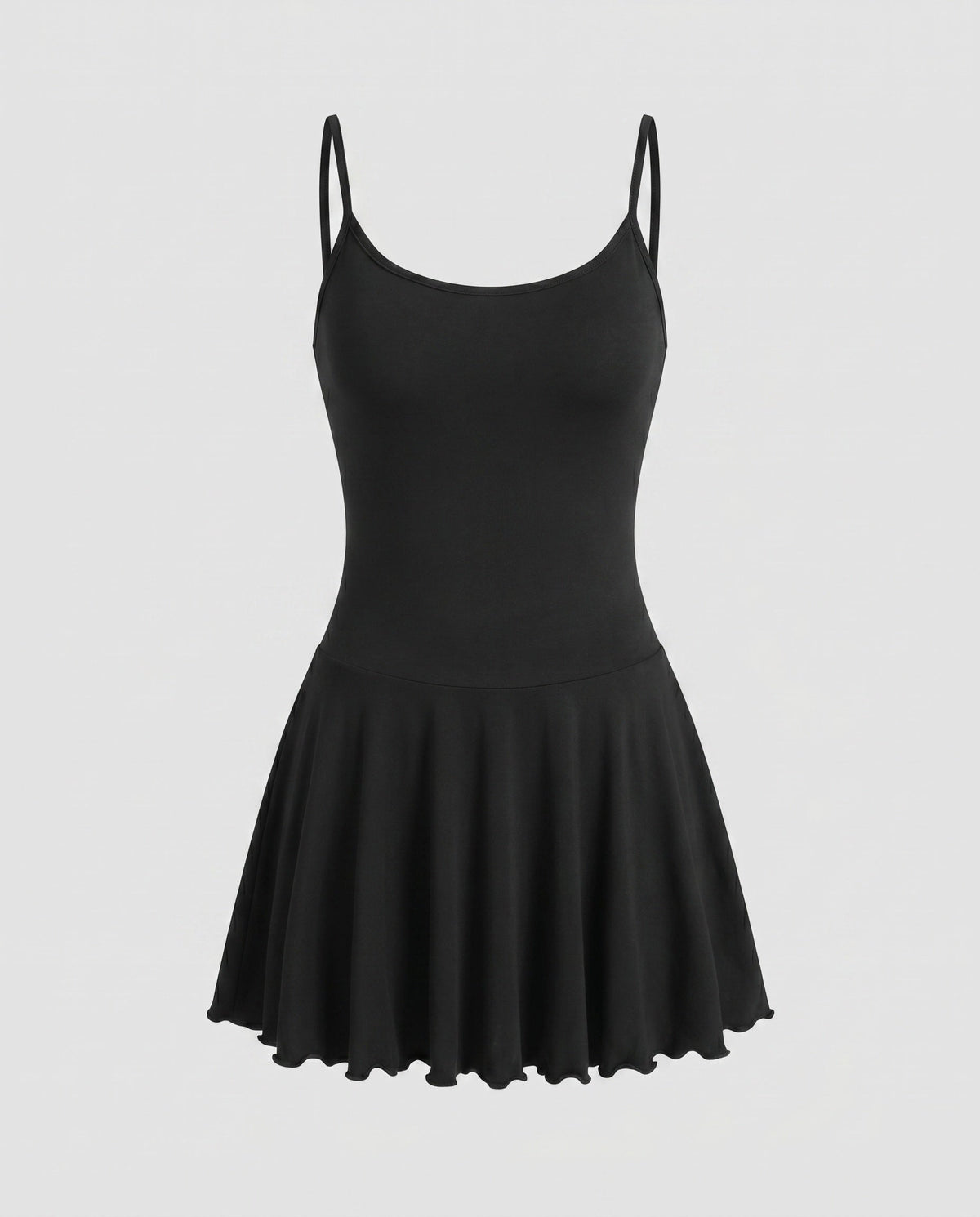 Damen Figurbetontes Jersey Kleid mit schwingendem Rock