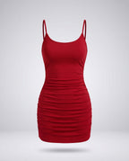 Damen Figurbetontes Kleid mit verspieltem Rücken-Design