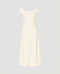 Damen Fließendes Maxikleid mit eleganten Rüschendetails