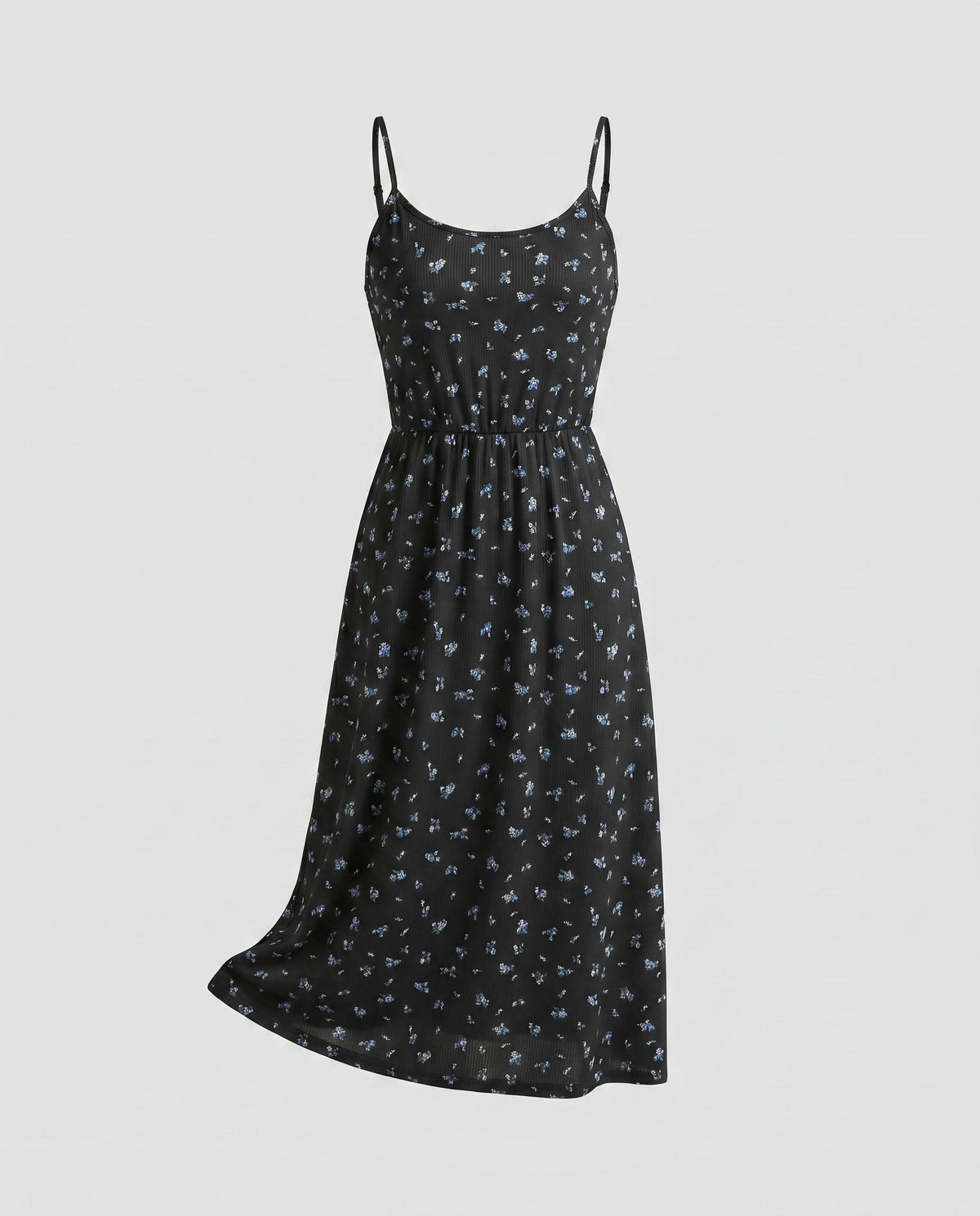 Damen Fließendes Maxikleid mit zarten Trägern und floralem Design