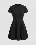 Damen Freizeitkleid aus leichtem Jersey mit schwingendem Rock