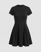 Damen Freizeitkleid aus leichtem Jersey mit schwingendem Rock
