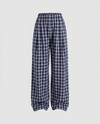 Damen Karierte Lockere Hose