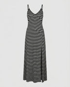 Damen Langarm Maxikleid mit asymmetrischem Saum und verführerischem Schlitz