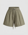 Damen lässige Shorts mit elastischem Bund und praktischer Kordel