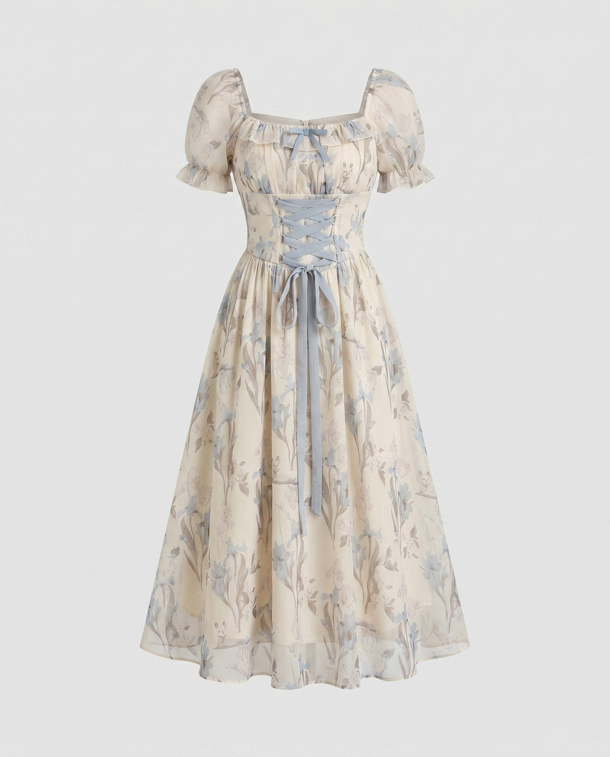 Damen Maxikleid mit romantischem Floraldesign und lässigem Schnitt