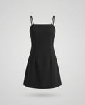 Damen Minimalistisches Abendkleid mit schmalen Spaghetti-Trägern