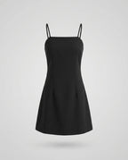 Damen Minimalistisches Abendkleid mit schmalen Spaghetti-Trägern