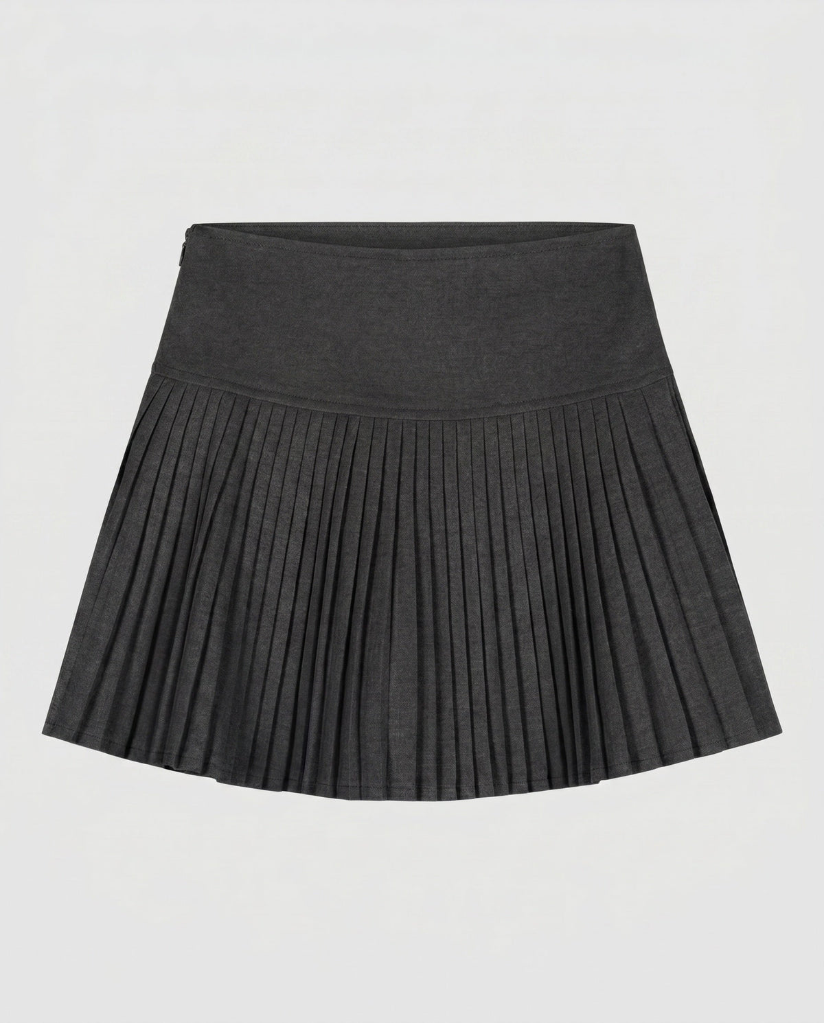 Damen Plissierter Minirock mit hohem Bund und elastischem Stoff