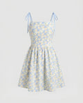 Damen Sommerliches Blümchenkleid mit schwingendem Rock