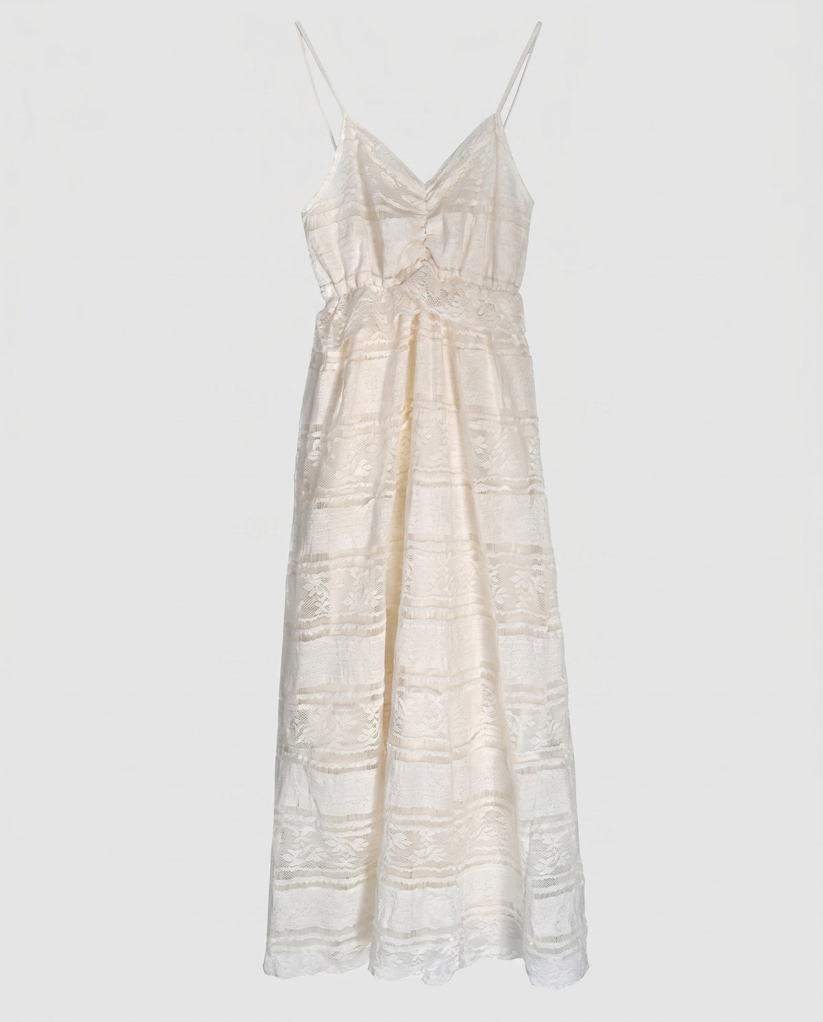 Damen Sommerliches Spitzen Maxi-Kleid