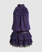 Damen Verspieltes Top mit Rüschendetails und schicker Neckholder-Form