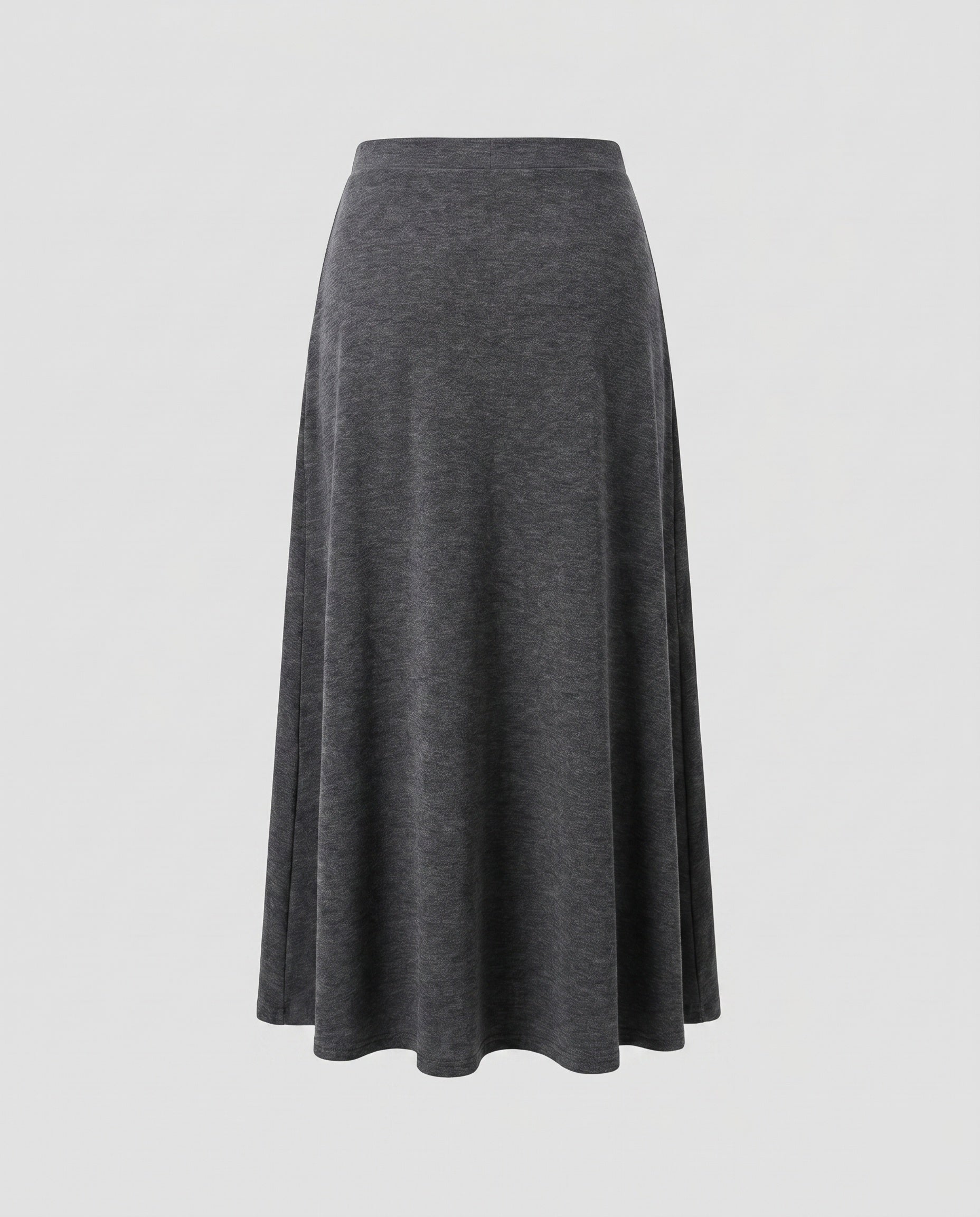 Damen Weit geschnittener Midirock mit schwingendem Saum und seitlichem Schlitz