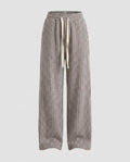 Damen Weite Strickhose mit elegantem Zickzack-Muster