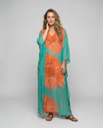 Damen Eleganter Kaftan mit auffälligem Floral-Design R&B