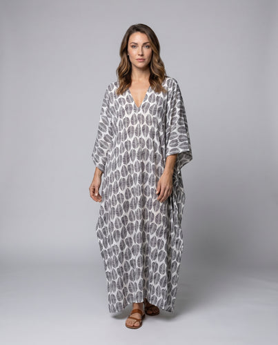 Damen Kaftan mit elegantem Mustermix R&B