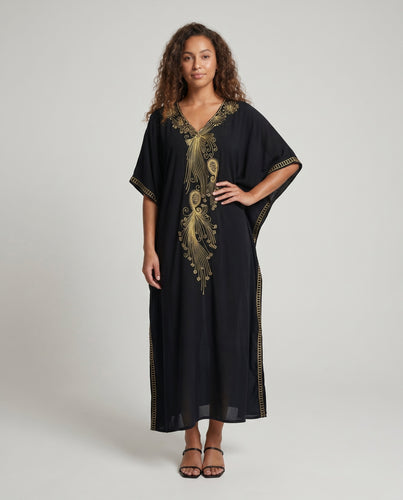 Damen Kaftan mit kunstvoller Bestickung R&B